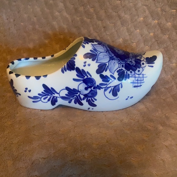 Vintage Delft Blauw Handpainted Porcelain Clog - Picture 2 of 9